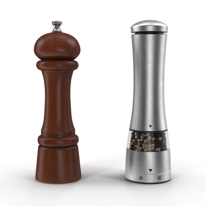 3D Pepper Mills Collection model