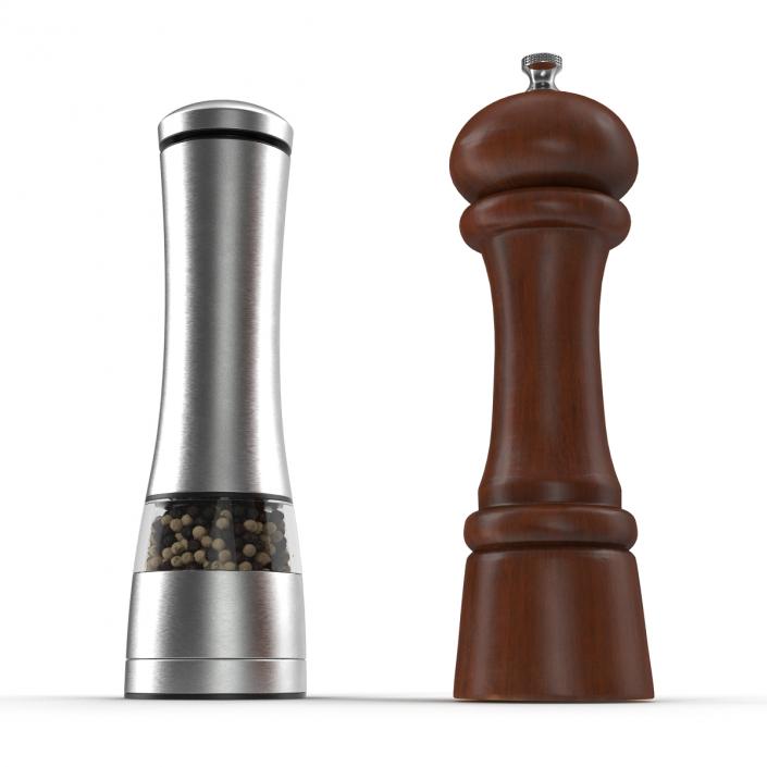 3D Pepper Mills Collection model