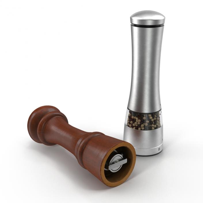 3D Pepper Mills Collection model