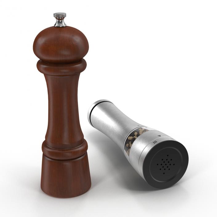 3D Pepper Mills Collection model