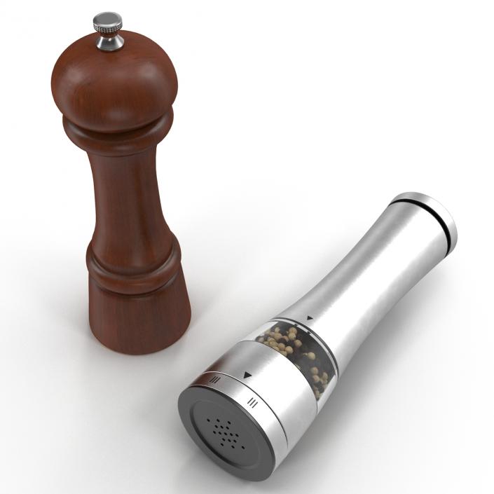 3D Pepper Mills Collection model