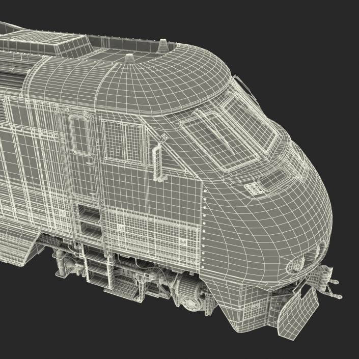 Passenger Double Deck Train Amtrak 3D model