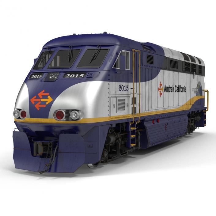 3D Diesel Electric Locomotive F59 PHI Amtrak