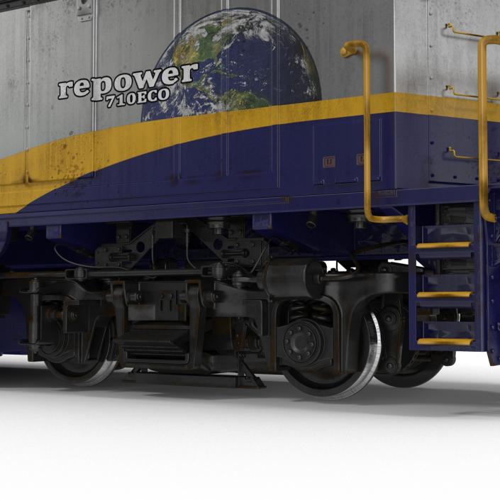 3D Diesel Electric Locomotive F59 PHI Amtrak