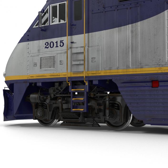 3D Diesel Electric Locomotive F59 PHI Amtrak