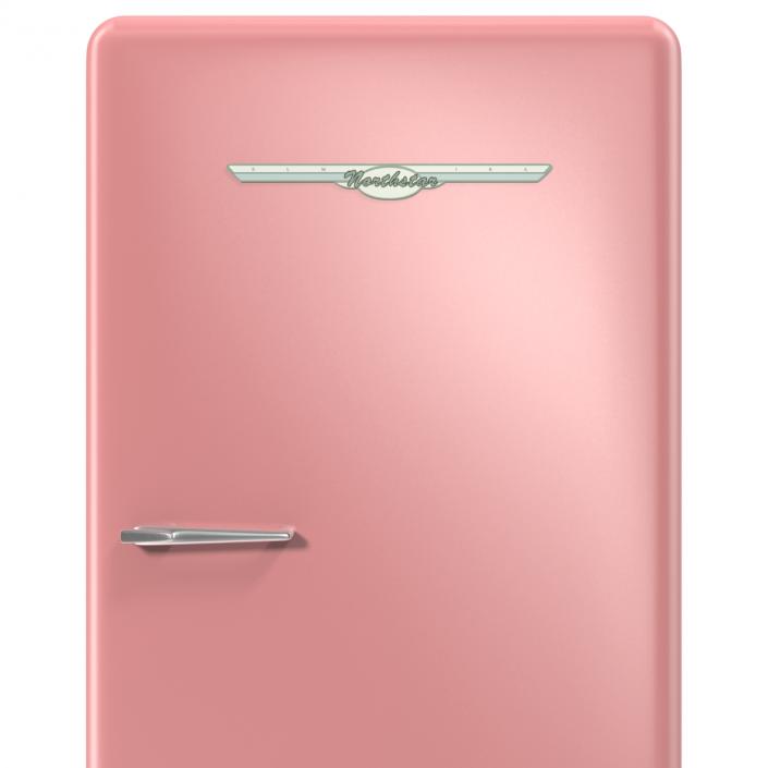 3D model Retro Refrigerator Elmira Northstar Pink