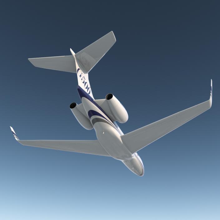 3D Business Jet Gulfstream G500 model