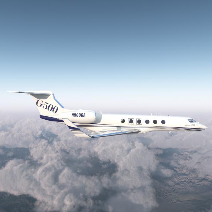 3D Business Jet Gulfstream G500 model