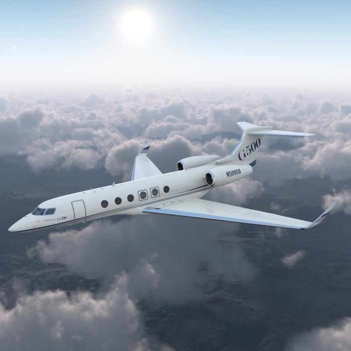 3D Business Jet Gulfstream G500 model