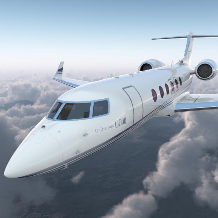 3D Business Jet Gulfstream G500 model