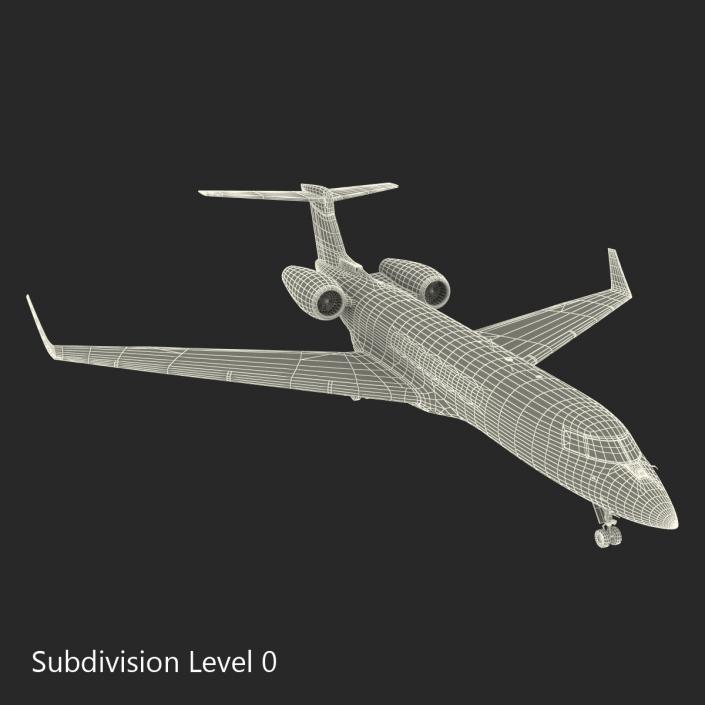 3D Business Jet Gulfstream G500 model