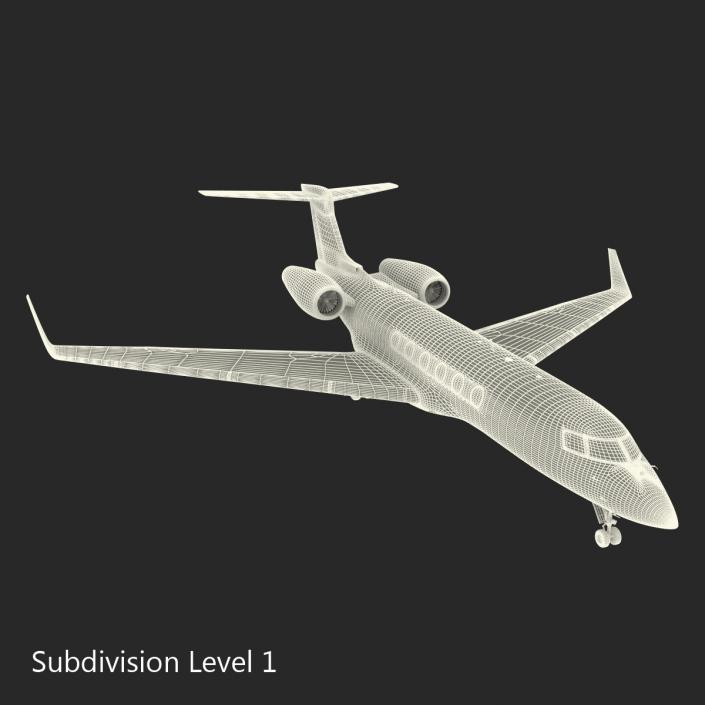 3D Business Jet Gulfstream G500 model