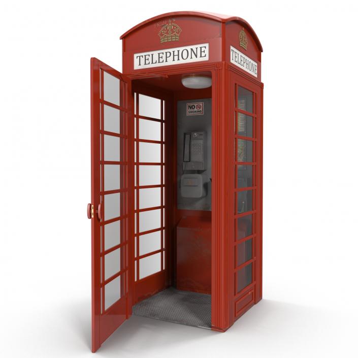 3D model British Red Telephone Box