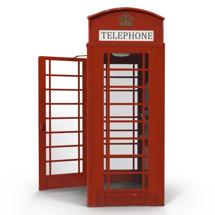 3D model British Red Telephone Box