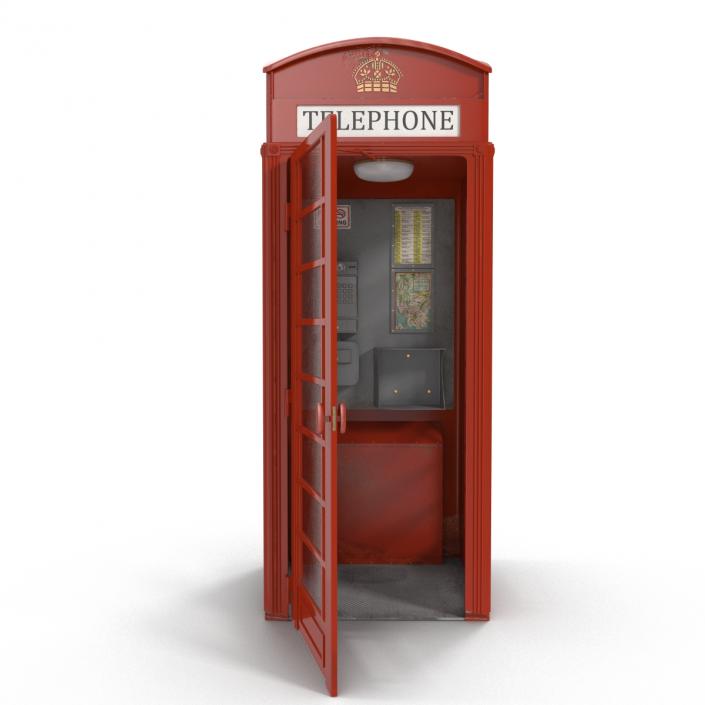 3D model British Red Telephone Box