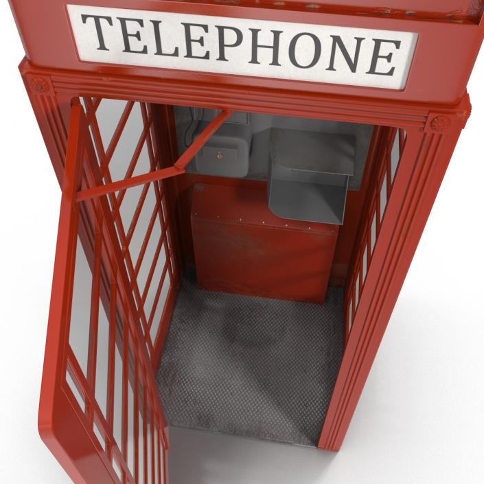 3D model British Red Telephone Box