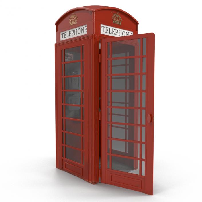 3D model British Red Telephone Box