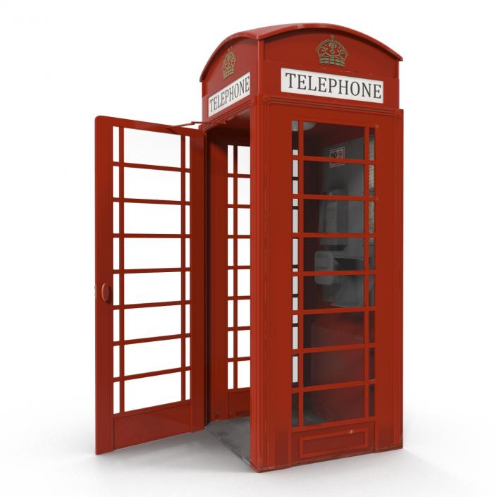 3D model British Red Telephone Box