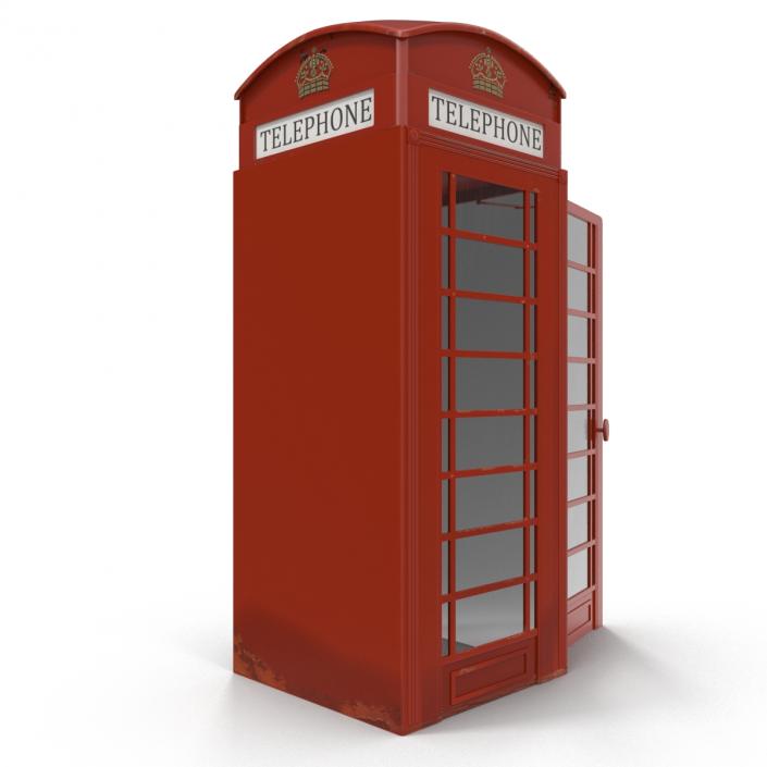 3D model British Red Telephone Box