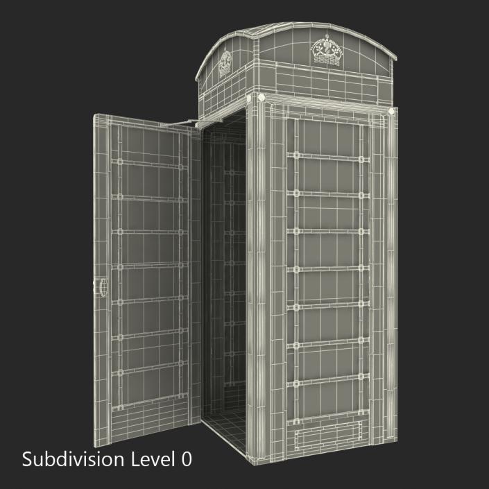 3D model British Red Telephone Box