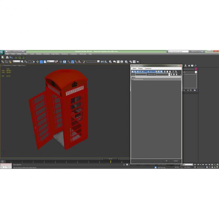 3D model British Red Telephone Box