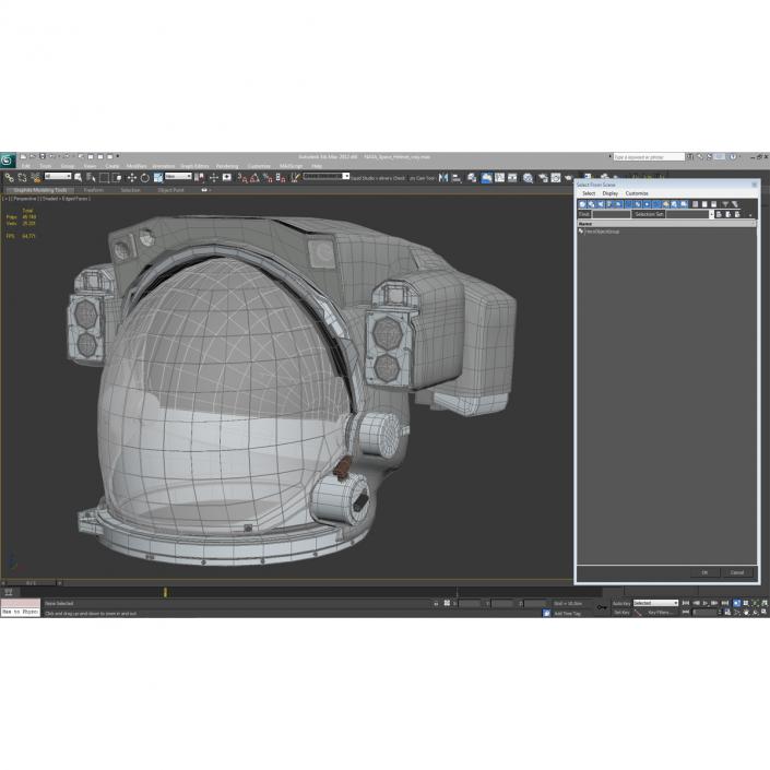 NASA Space Helmet 3D