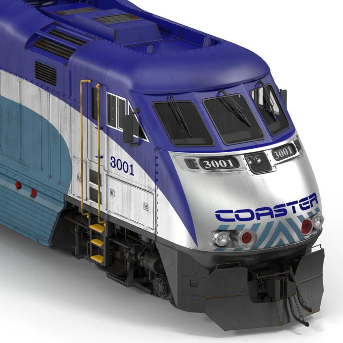 Diesel Electric Locomotive F59 PHI Coaster 3D