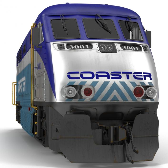 Diesel Electric Locomotive F59 PHI Coaster 3D