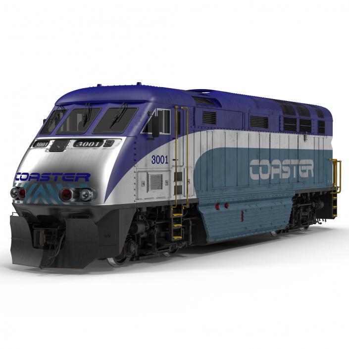 Diesel Electric Locomotive F59 PHI Coaster 3D