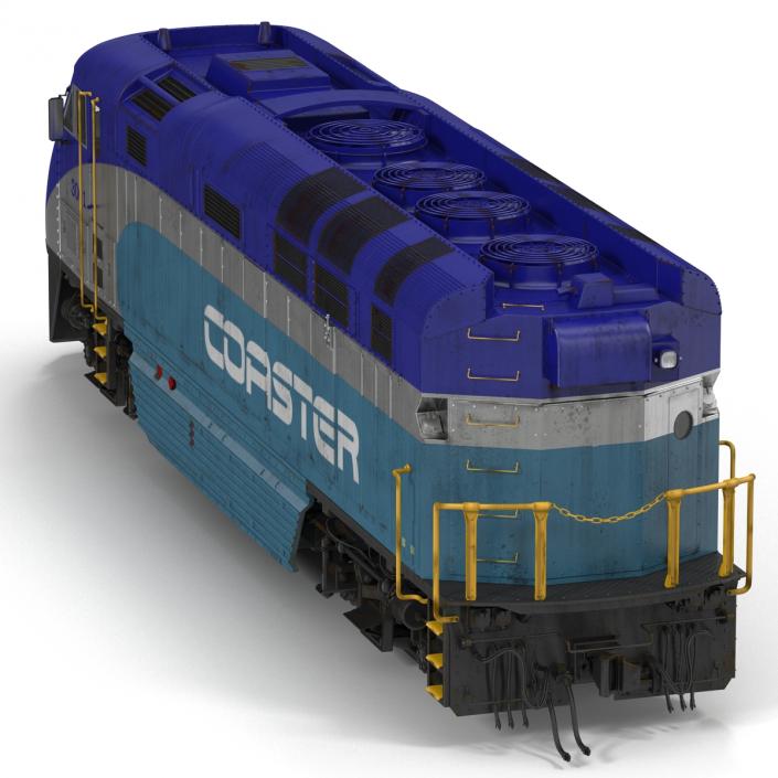 Diesel Electric Locomotive F59 PHI Coaster 3D