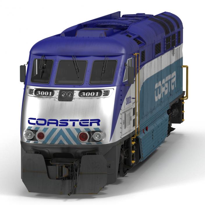 Diesel Electric Locomotive F59 PHI Coaster 3D