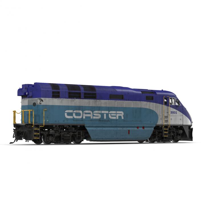 Diesel Electric Locomotive F59 PHI Coaster 3D