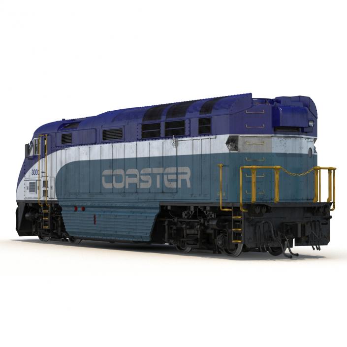 Diesel Electric Locomotive F59 PHI Coaster 3D