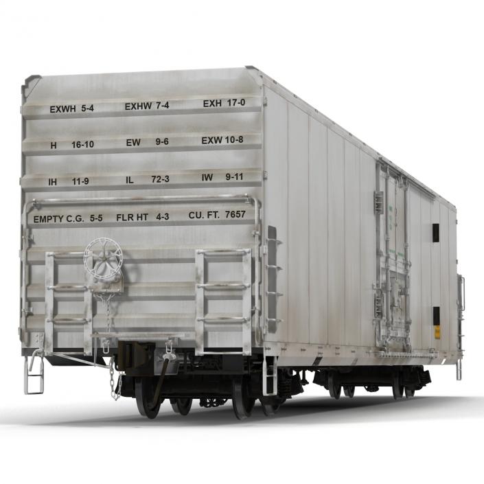 3D Railroad Refrigerator Car Generic model