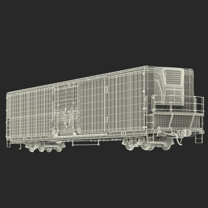 3D Railroad Refrigerator Car Generic model