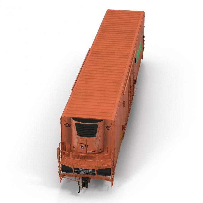 3D model Railroad Refrigerator Car