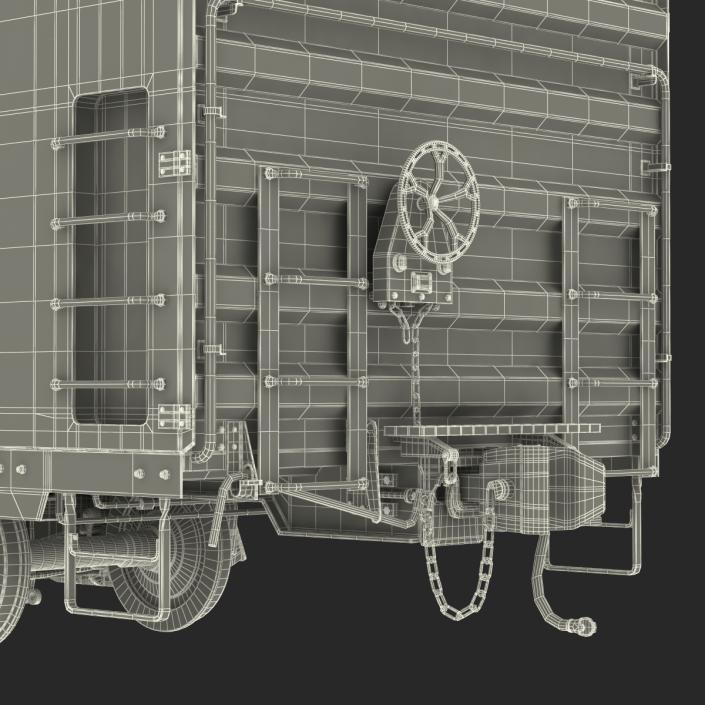 3D model Railroad Refrigerator Car