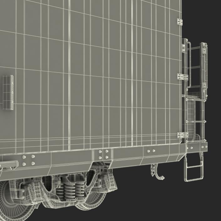 3D model Railroad Refrigerator Car