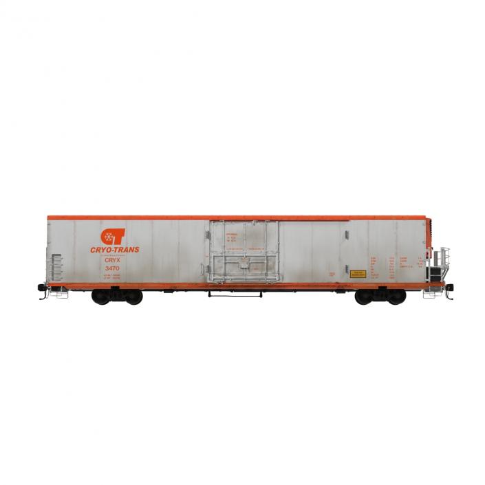 3D model Railroad Refrigerator Car CryoTrans