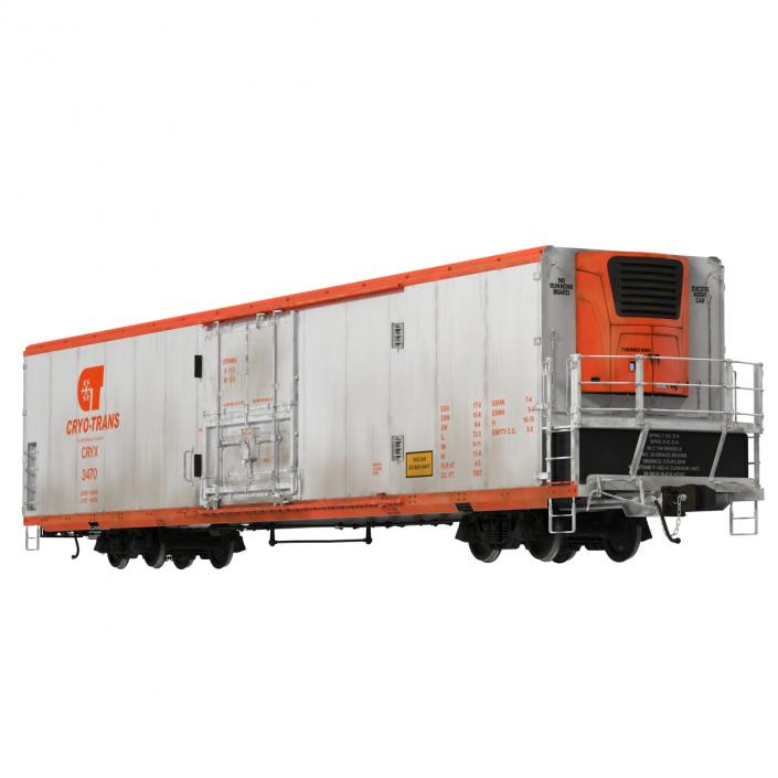 3D model Railroad Refrigerator Car CryoTrans