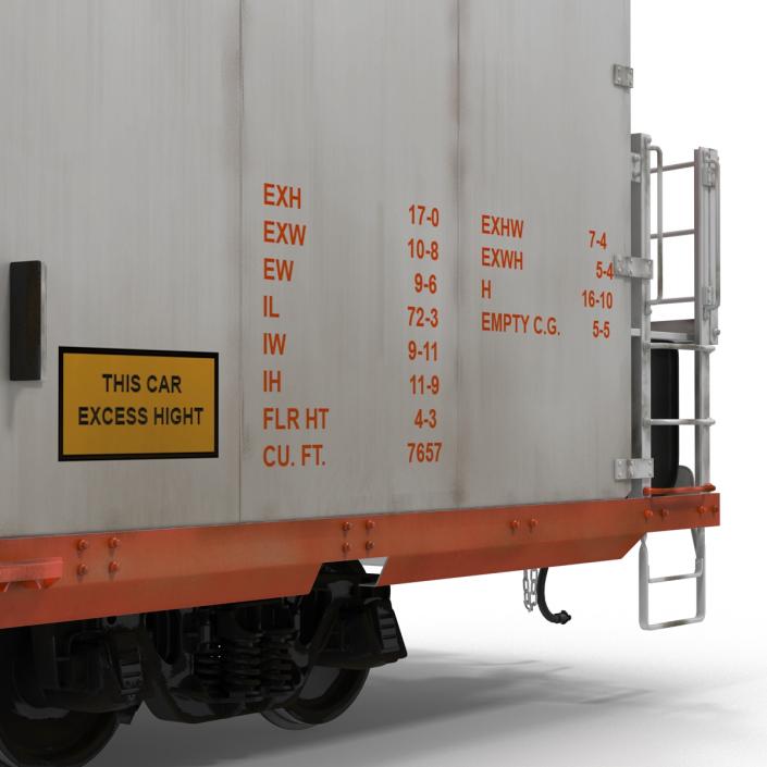 3D model Railroad Refrigerator Car CryoTrans