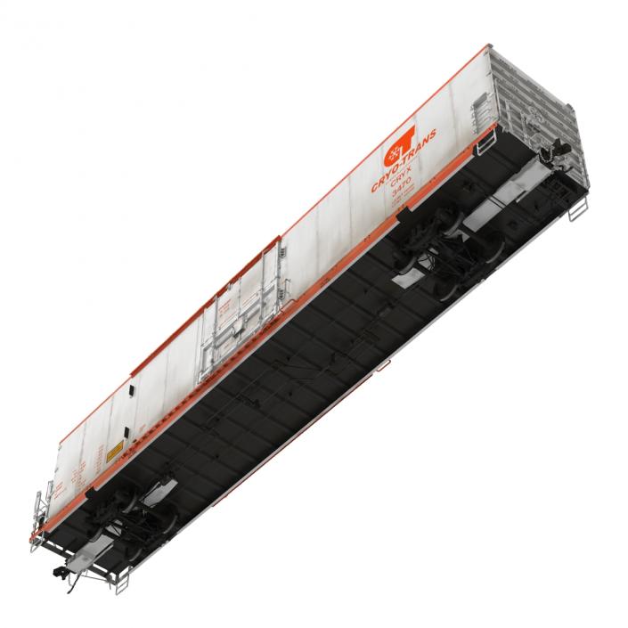 3D model Railroad Refrigerator Car CryoTrans