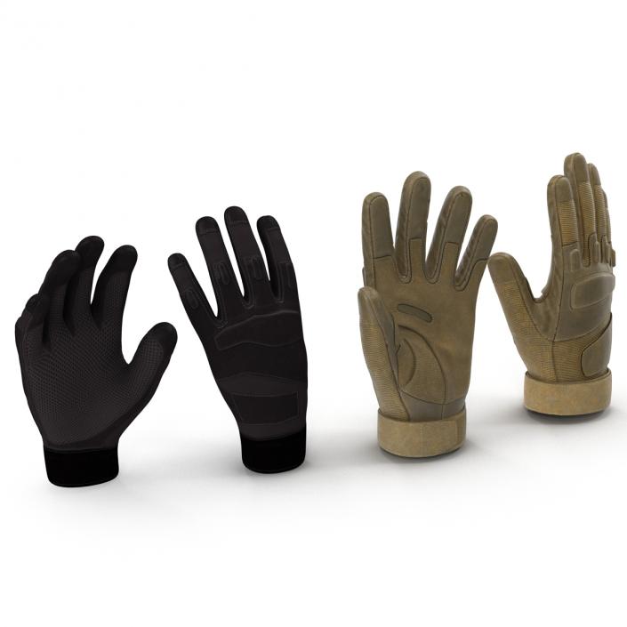 3D model Soldier Gloves Collection