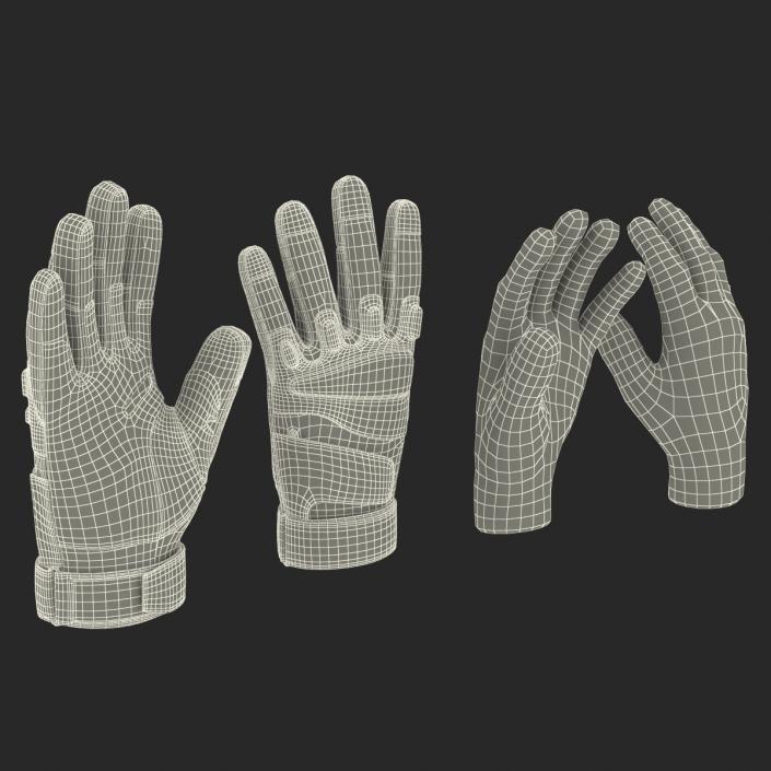 3D model Soldier Gloves Collection