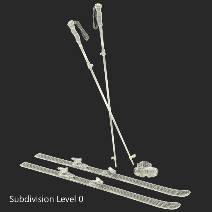 3D Equipment for Skiing 3D Models Collection