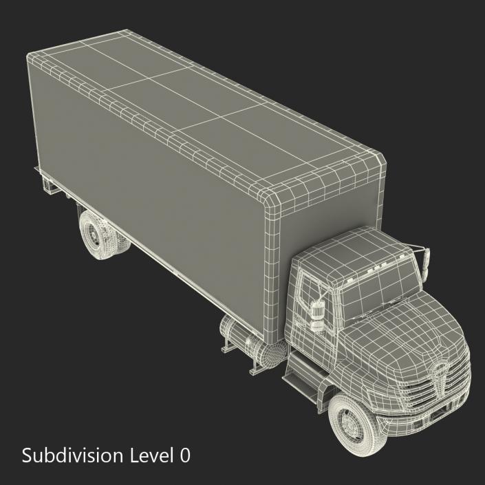 3D Box Truck Rigged