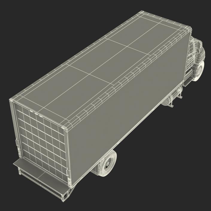 3D Box Truck Rigged