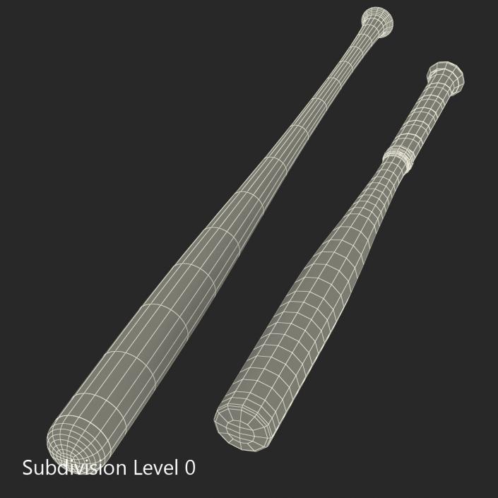 3D Baseball Bats 3D Models Collection 2