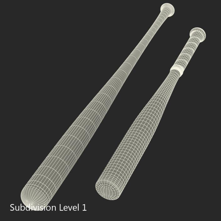 3D Baseball Bats 3D Models Collection 2