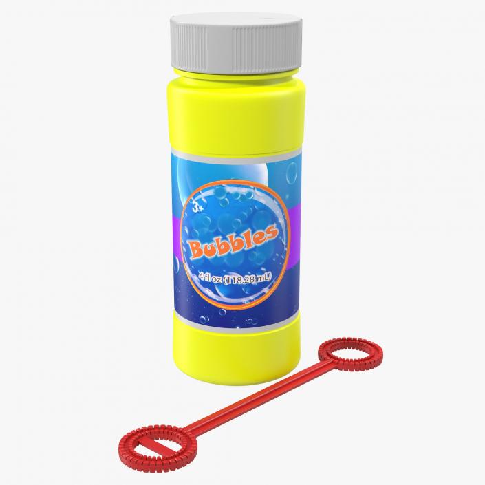 3D Bubbles Bottle and Wand Generic